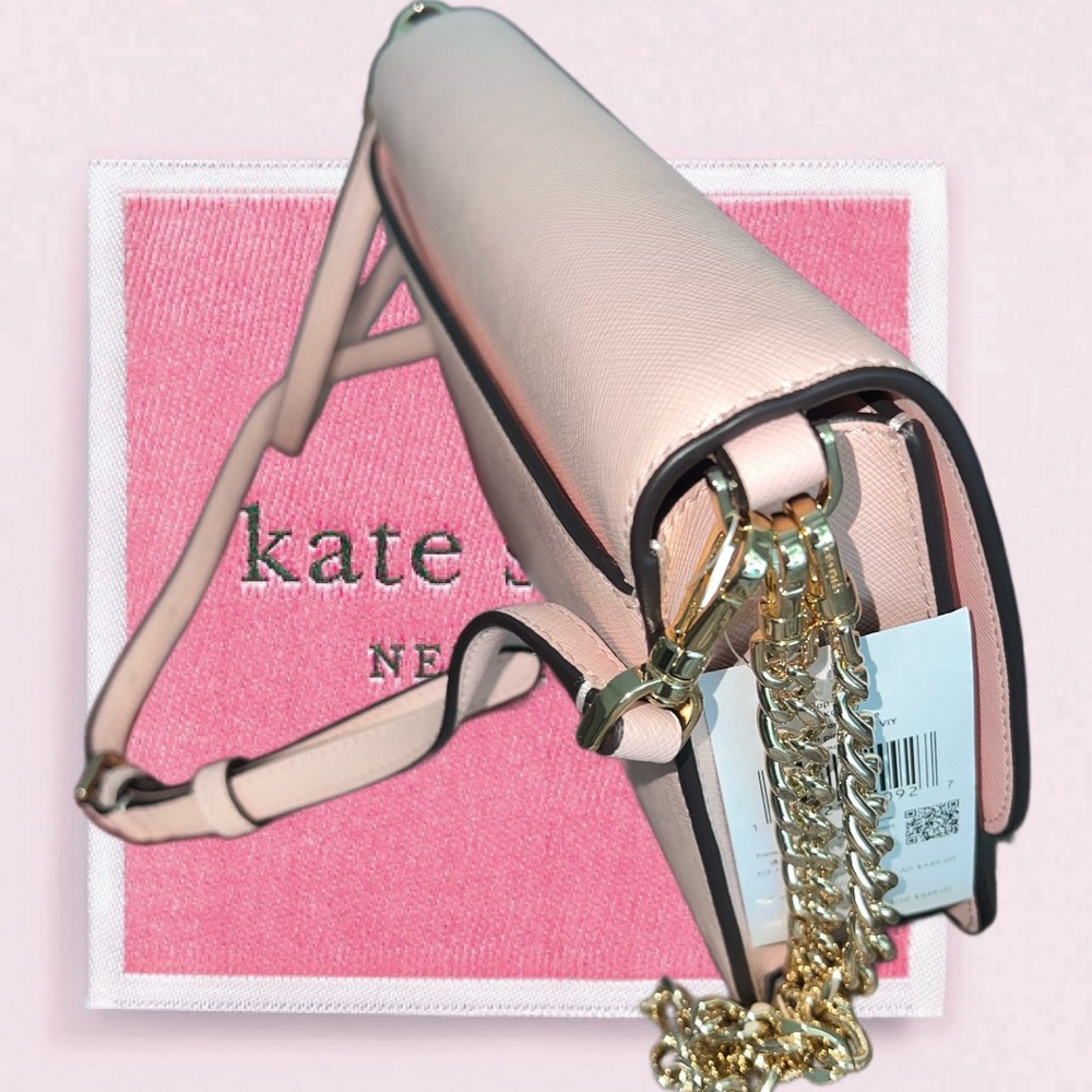 Kate Spade NY
Brand New with tags 
MADISON SAFFIANO LEATHER FLAP CONV CROSSBODY